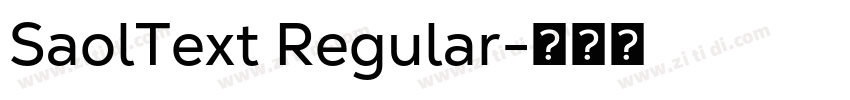 SaolText Regular字体转换